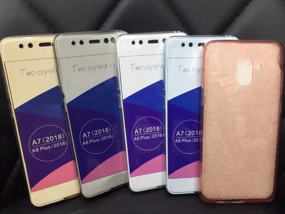 

360 Full Protection Body Cover For Samsung Galaxy A8 Plus 2018 Soft TPU Clear Front Back Case For Galaxy A8 2018 J2 Pro 2018