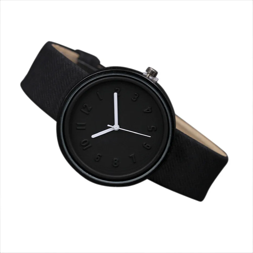 

Unisex Simple Fashion Number Watches Quartz Canvas Belt Wrist Watch Dress Wristwatch Ladies Business Quartz Sport reloj mujer