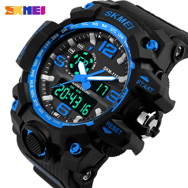 Prix pour 2016 NOUVEAU SKMEI Marque Hommes de Sport Militaire de L'armée Montres Hommes Analogique LED Numérique Montre CHOC Big cadran Alarme Horloge montres Prix pour 2016 NOUVEAU SKMEI Marque Hommes de Sport Militaire de L'armée Montres Hommes Analogique LED Numérique Montre CHOC Big cadran Alarme Horloge montres