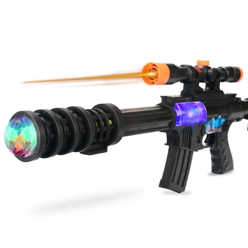 TOYSEA Children's electric sound gun Flash and shock submachine gun Boy