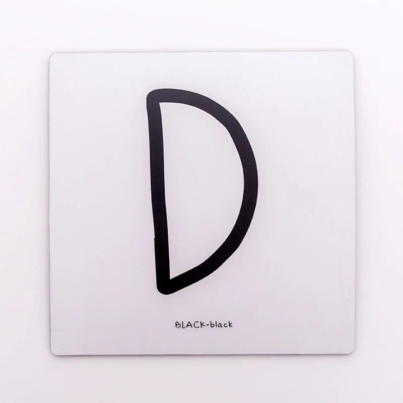 Креативный модный простой белый черный ABCD ПВХ коврик для мыши коврик нескользящий коврик для школы офисные принадлежности студенческий стол набор - Цвет: D