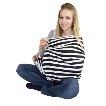 

2 in1 Breastfeeding Baby Car Seat Canopy Cover Nursing Scarf Cover Up Apron