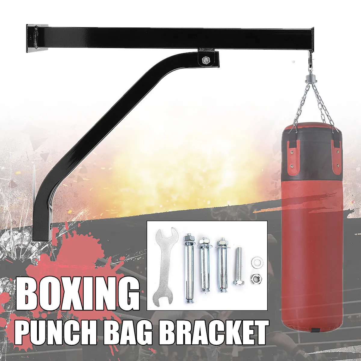 Buy Best Deal Heavy Punch Bag Wall Bracket Steel Mount