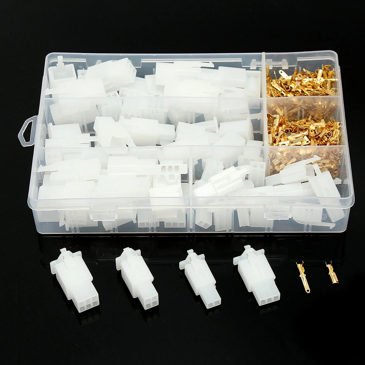 Pins Electrical Wire Connector Car Motorcycle Atv 1 Kit Terminal