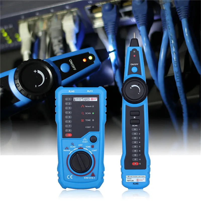 

BSIDE FWT11 High Quality RJ11 RJ45 Cat5 Cat6 Telephone Wire Tracker Tracer Toner Ethernet LAN Network Cable tester Line Finder