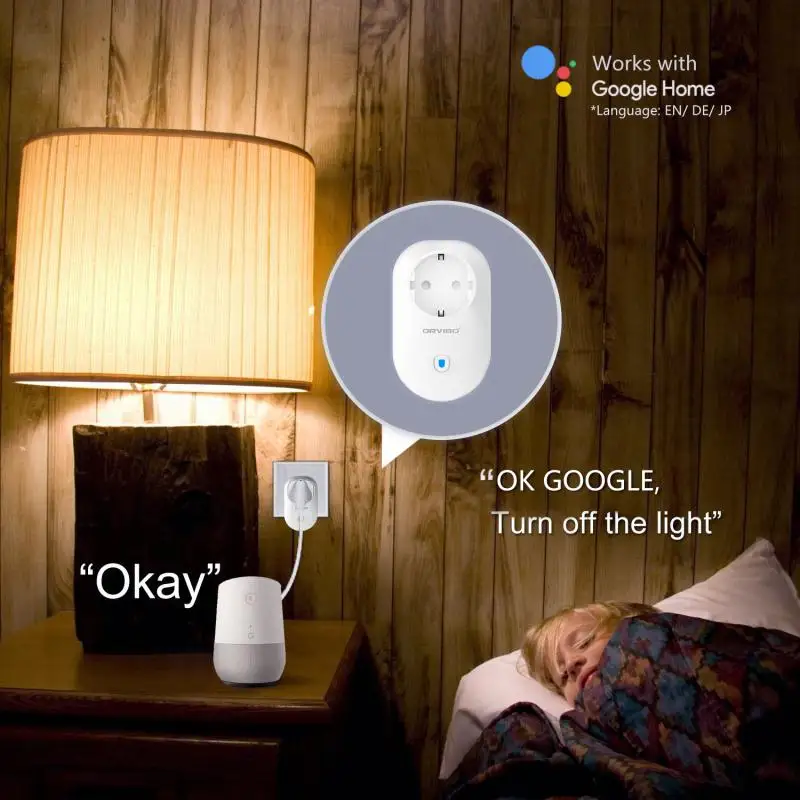 Умный разъем питания Alexa/Google Home Orvibo B25 EU для умного дома 4g/wifi Пульт дистанционного