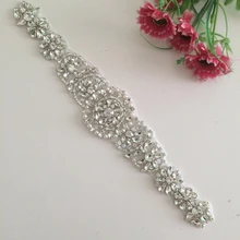 Серебряные стразы аппликация пояс невесты с украшением в виде кристаллов и жемчугом ленты свадебный пояс Кушак для свадебная одежда подружки невесты Dresses-RA007-Y9511