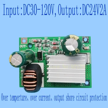 

2pcs/lot! New!DC-DC Step Down Converter Module DC 30~120V 100V 84V 80V 72V 60V 48V 36V input to 24V 2A over-current protection
