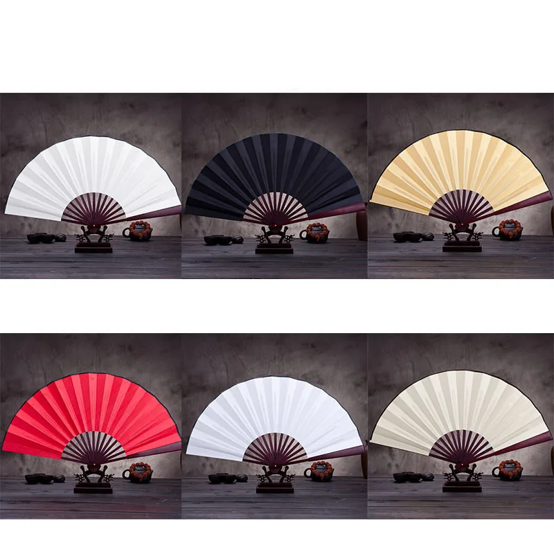 

Antique DIY Folding Fan For Chinese Style Male Folding Portable Vintage Summer Fan Send Home Crafts Matching Decoration Fan