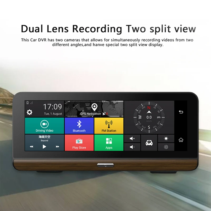 LDZDSEE 7 84 &quotIPS 4G ADAS Автомобильный видеорегистратор dashcam Full HD 1080P камера видео
