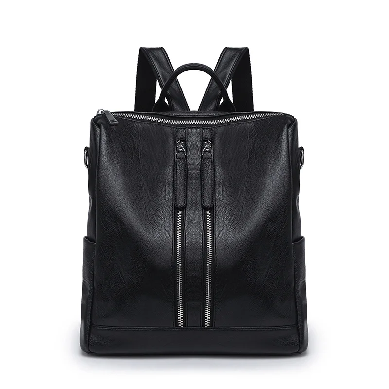 

Shoulder Bags for Girls Koeran Style All Match Bag Soft Leather Backpack