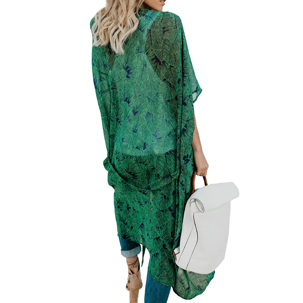 2018 Summer Fashion Women Floral Print Long Kimono Cardigan Half Sleeve Summer Blouse Blusas Bohemian Chiffon Vintage Kimono 2018 Summer Fashion Women Floral Print Long Kimono Cardigan Half Sleeve Summer Blouse Blusas Bohemian Chiffon Vintage Kimono