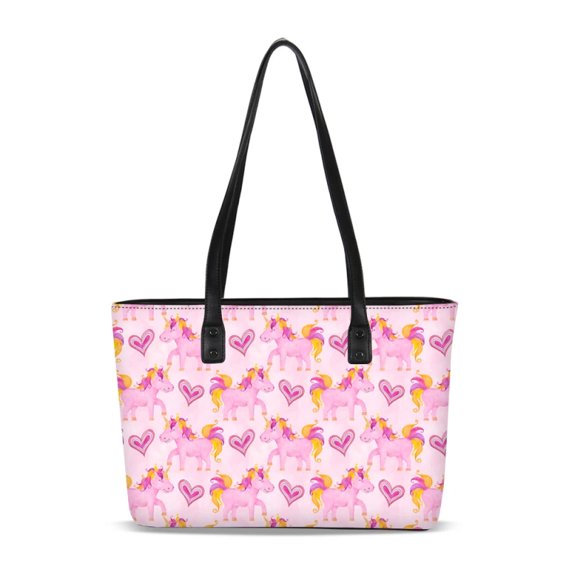 

VEEVANV 2019 Luxury Ladies Tote Bag Fashion Color Prints Cartoon Girls Messenger Shoulder Bags Women High Top Leather Handbag