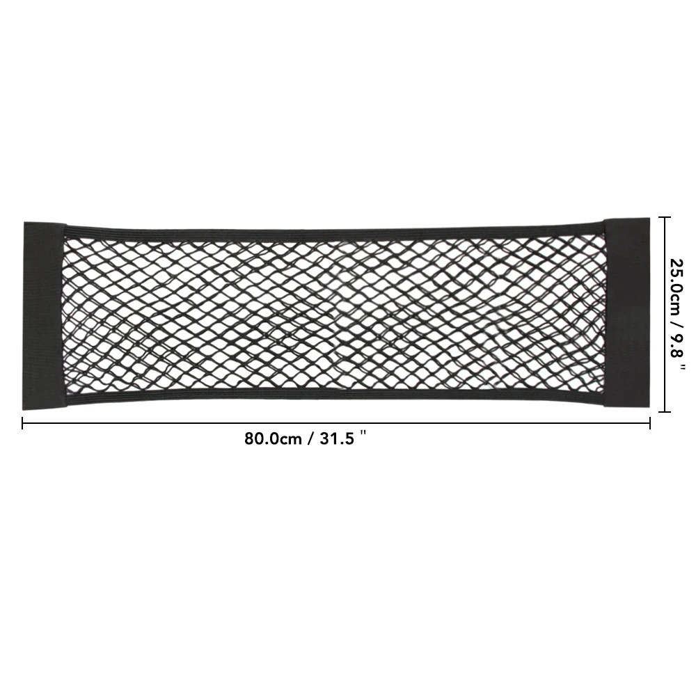 80 x 25cm 1pc Багажник автомобиля багажная сетка для Volkswagen VW Polo Golf Passat CC Touran Tiguan Bora для peugeot 307 308 407 508 2008 3008 аксессуары - Название цвета: 80 x 25cm 1pc