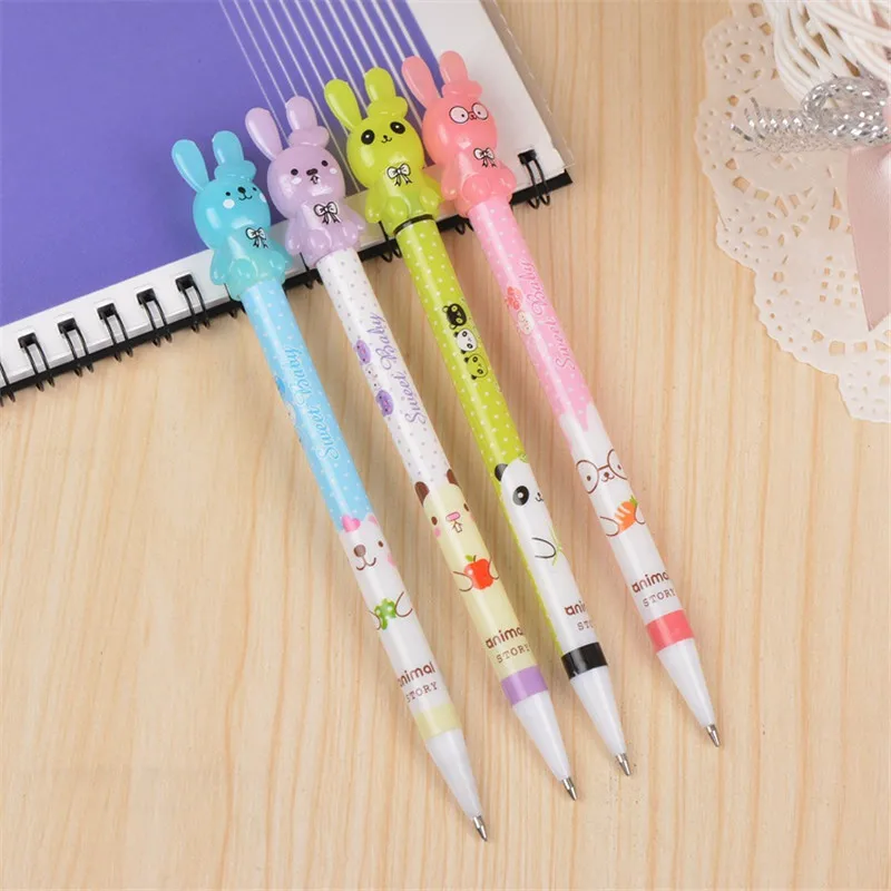 Механический карандаш с милым Кроликом, 1 шт., 0,7 мм, сменный свинец, автоматическая ручка, Kawaii, карандаш для школы, канцелярские принадлежности, принадлежности для письма