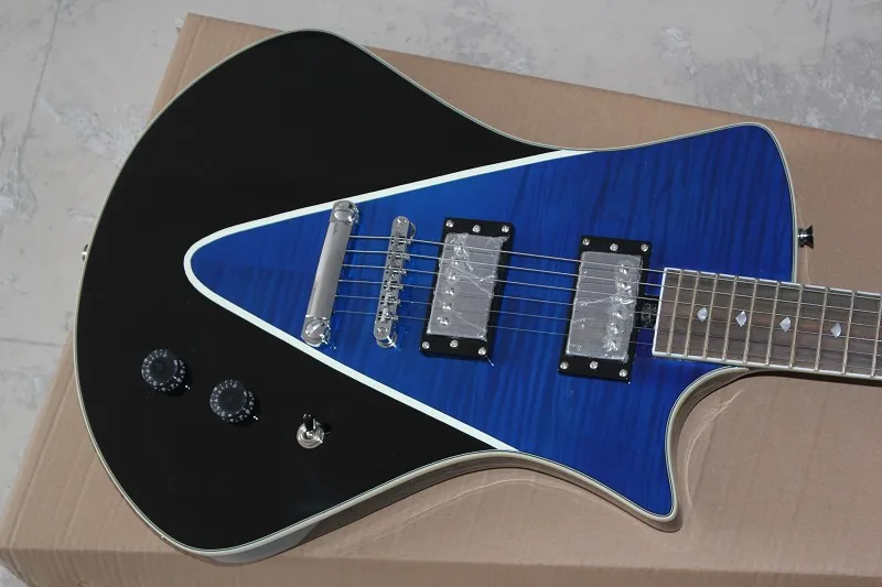 Armada dual color blue and black 22 product electric guitar self
