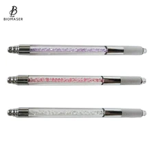 Ручная ручка для татуажа бровей из сплава с микролезвием, Перманентный макияж, микроблейдинг, машина для татуажа губ, микроблейдинг, ручка