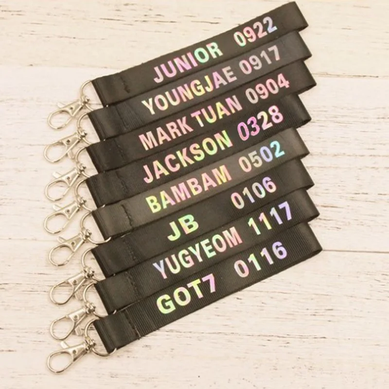 Лазерный альбом Kpop GOT7 JB MARK JR бесцветная цепочка для ключей K pop кольцо подвеска