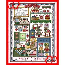 Вечная любовь рождественский подарок экологический хлопок китайский вышивка крестом наборы Счетный штамп 14CT и год распродажи акции