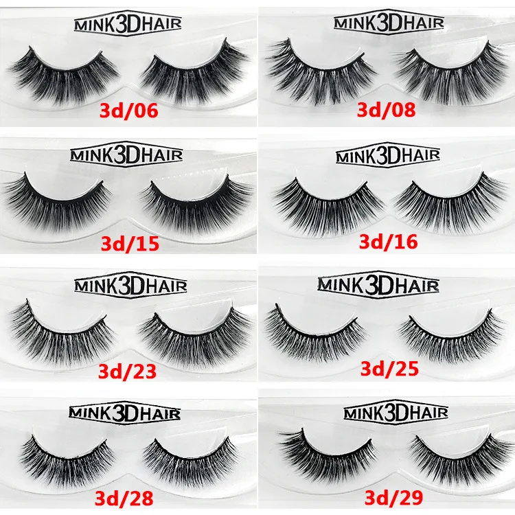 

1PC 3D Eyelashes Natural False Eyelashes Fake Lashes Long Makeup 3D Mink Lashes Extension Eyelash Mink Eyelash