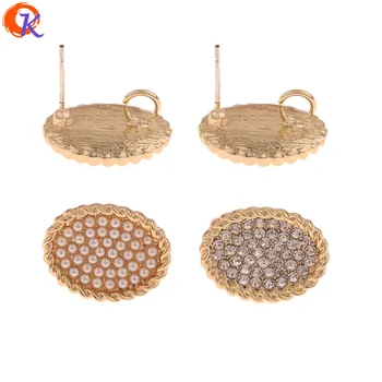 

Cordial Design 50Pcs 14*18MM Jewelry Accessories/Earrings Stud/Oval Shape/Soft Pin/DIY Making/Hand Made/Earring Findings