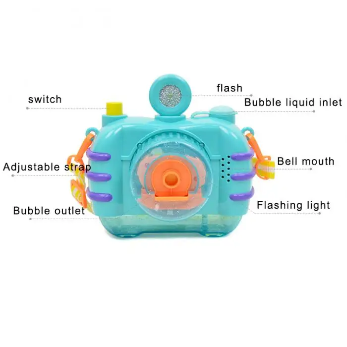 Электрический пуская пузырь в форме камеры пузырь Камера свет музыка детям подарки игрушки M09