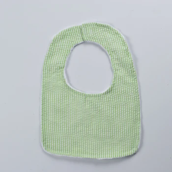 

infant Baby Products Wholesale Waterproof Clean Easily Seersucker Baby Bib stripe seersucker bandana baby bibs