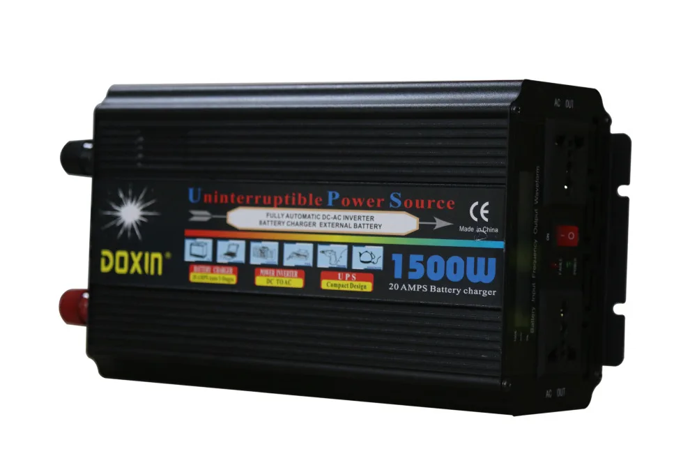 

High Quality 1500W Modified Wave Inverter DC12V TO AC220V with UPS battery Charging function
