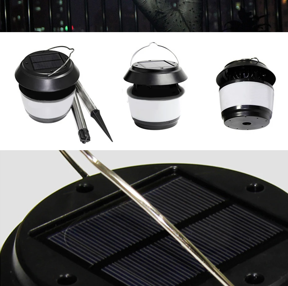 Movido a Energia Lâmpada do Jardim Repelente de Insetos à Prova Água ao ar Luz da Noite Lâmpada do Gramado Luz de Rua Solar Ultrasonic Livre Indoor Levou Energia d' 13 À Prova D' Água Ao Ar Livre