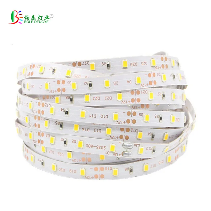 RGB лента оптовая продажа 5 м/рулон м 10 50 100 Светодиодная SMD 2835 12 в 60 светодиодов/м не
