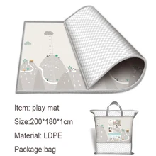 200*180 см Детский ковер толщина 1 см двухсторонний нескользящий игровой коврик пенный коврик пазл одеяло для ползания Защита окружающей среды J75