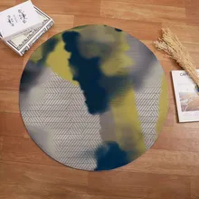 Quneed модный круглый коврик арт-деко ковер для гостиной, спальни, кабинета, детская комната, мягкий ковер, игровая комната, декор для гостиной 19may30