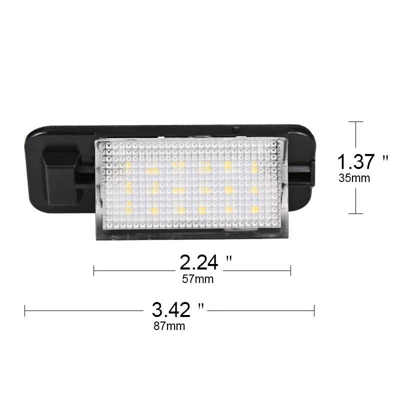 Fishberg для BMW E36 Светодиодная лампа номерного знака 2835 SMD 6000k белый 12v Лампочка 318i 318is