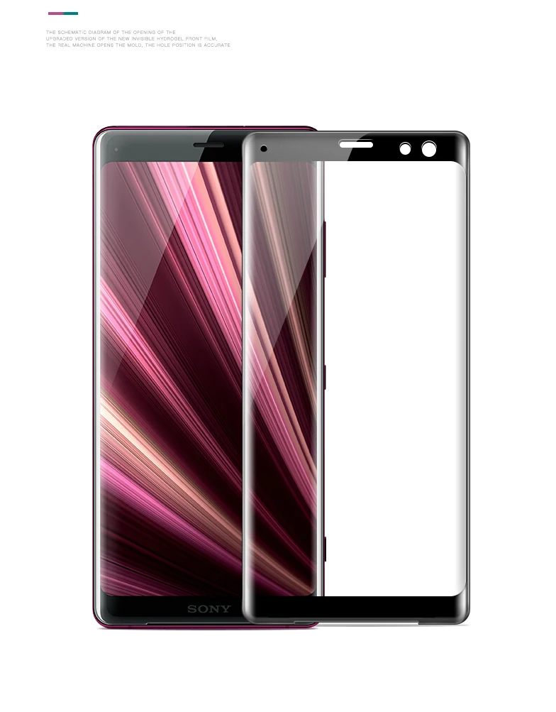 Полная изогнутый закаленное Стекло для sony Xperia XZ4 XZ3 XZ2 XZ2 компактный XZS XZ1 XZ полное покрытие взрывозащищенные Экран протектор фильм