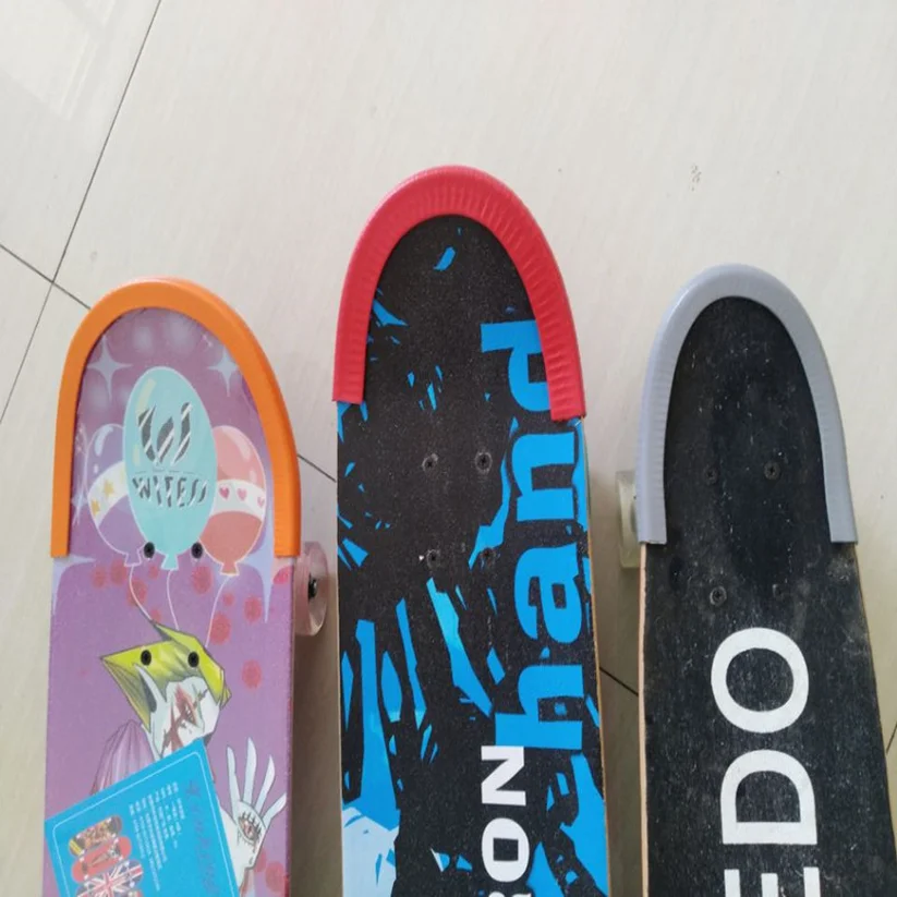 سطح لوحة تزلج الحرس حامي U قناة تصميم المطاط والصلب الأزياء مصدات عثرة Longboard مجلس الرقص تحطم شريط مطاطي