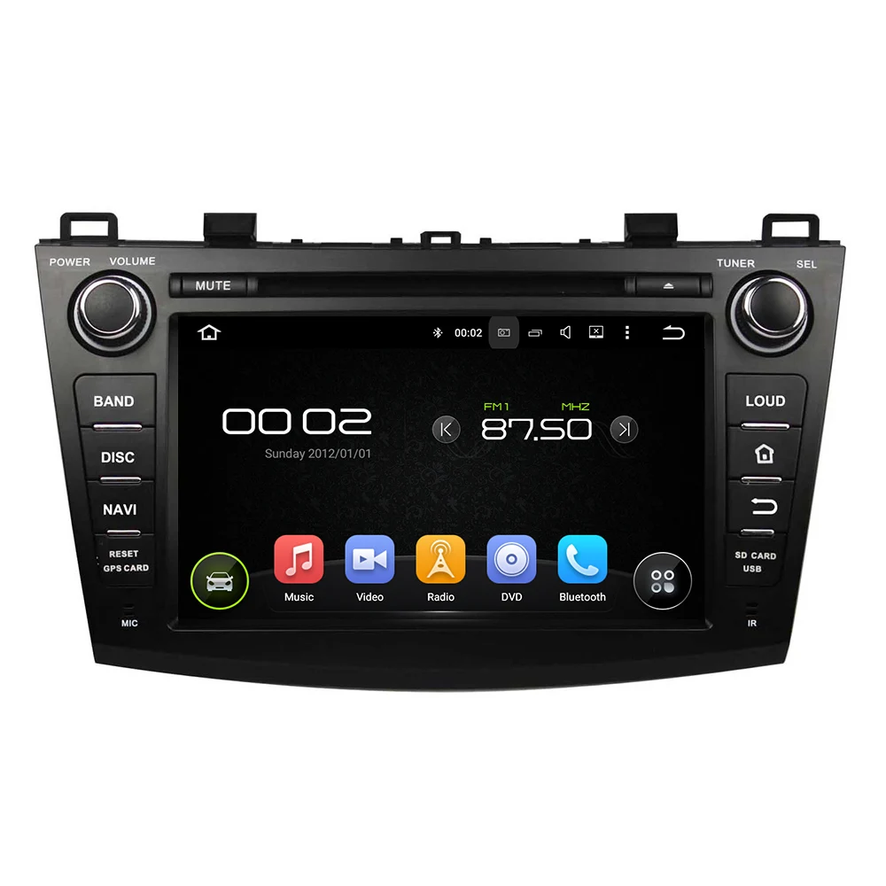 Excellent KLYDE 8" 2 Din 8 Core Android 8.0 For MAZDA 3 2009-2012 Car Radio 2+16GB 4+32GB 4+64GB Multimedia Player Audio Stereo 1024*600 3