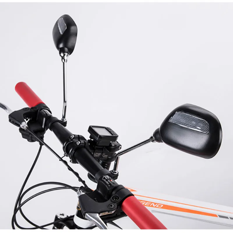 

1 Pair Bicycle Handlebar Rear View Wide Range Bike Rearview Mirror Reflector Angle Adjustable Riding Equipment 360 Rotatable