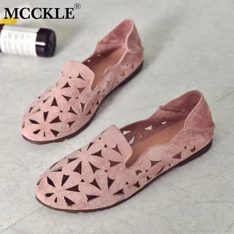 MCCKLE женские босоножки на плоской подошве мягкие балетки женская модная
