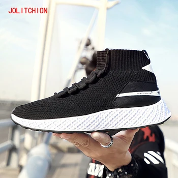 

2018 Spring Summer Men Casual Shoes Sock Sneakers Me Breathable Slip on High Quality Luxury Men Trainers Shoes Chaussures Homme