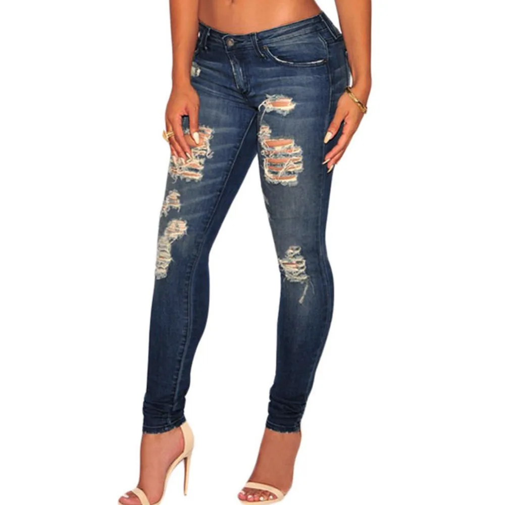 American Apparel Skinny Offer Direct Selling 2016 Classic Women Tall Waist Fine Tight Little Hole Lc78659