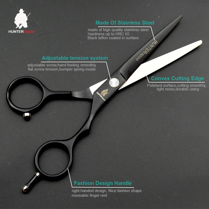 Free Shipping HUNTERrapoo Purple titanium 5.5 inch high quality hairdressing shears hair salon product hot sale hair scissors Free Shipping HUNTERrapoo Purple titanium 5.5 inch high quality hairdressing shears hair salon product hot sale hair scissors