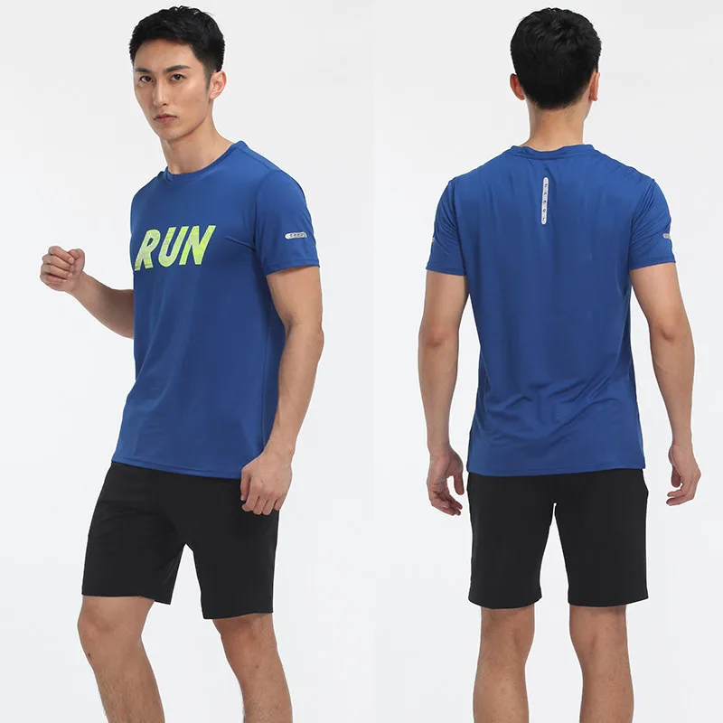 running t shirt and shorts