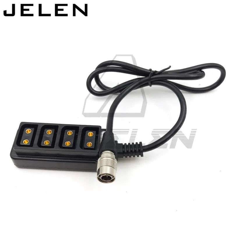 Sony/ ARRI AMIRA камера Hirose 4 pin 12V Выключение к d tap четырехсторонний сплиттер p 1/4|connector