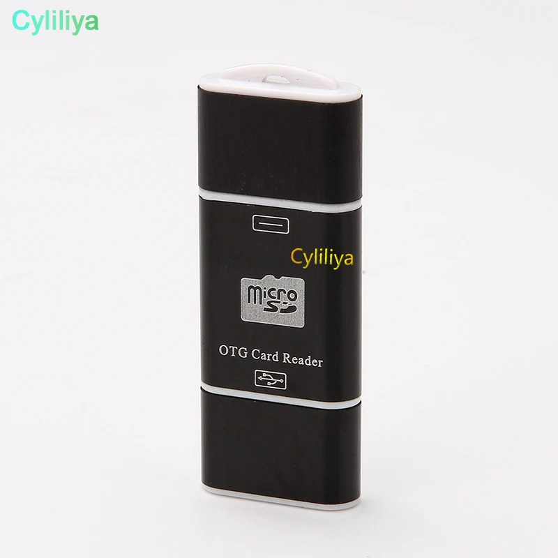 2000 шт 2 в 1 USB мужчина к Micro USB двойной слот OTG адаптер с TF кард-ридер для Android смартфон планшет samsung