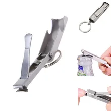 Многофункциональный брелок для ключей с отделкой для повседневного использования, Карманный Походный маникюрный клипер для ногтей, резак, кусачки для триммера, брелок для ключей