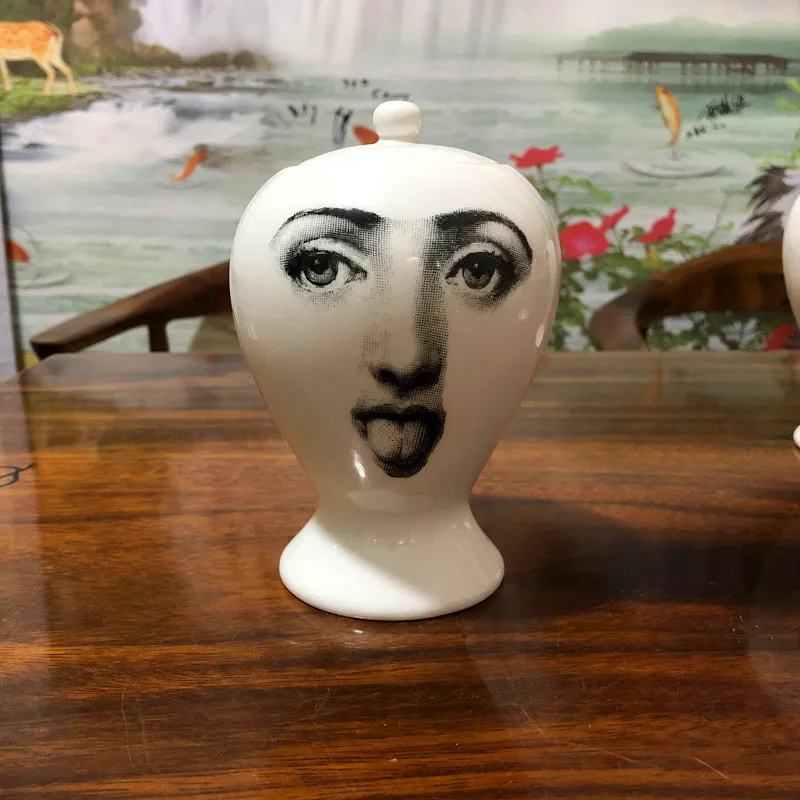 Орнамент Fornasetti ремесла декоративная керамика Fornasetti канистра фарфор Fornasetti хранения Jar домашний декор