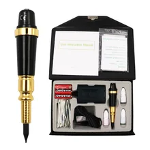 1 Набор тату машины Перманентный макияж роторная ручка оборудование для красоты бровей Губы с игла для татуировочного пистолета