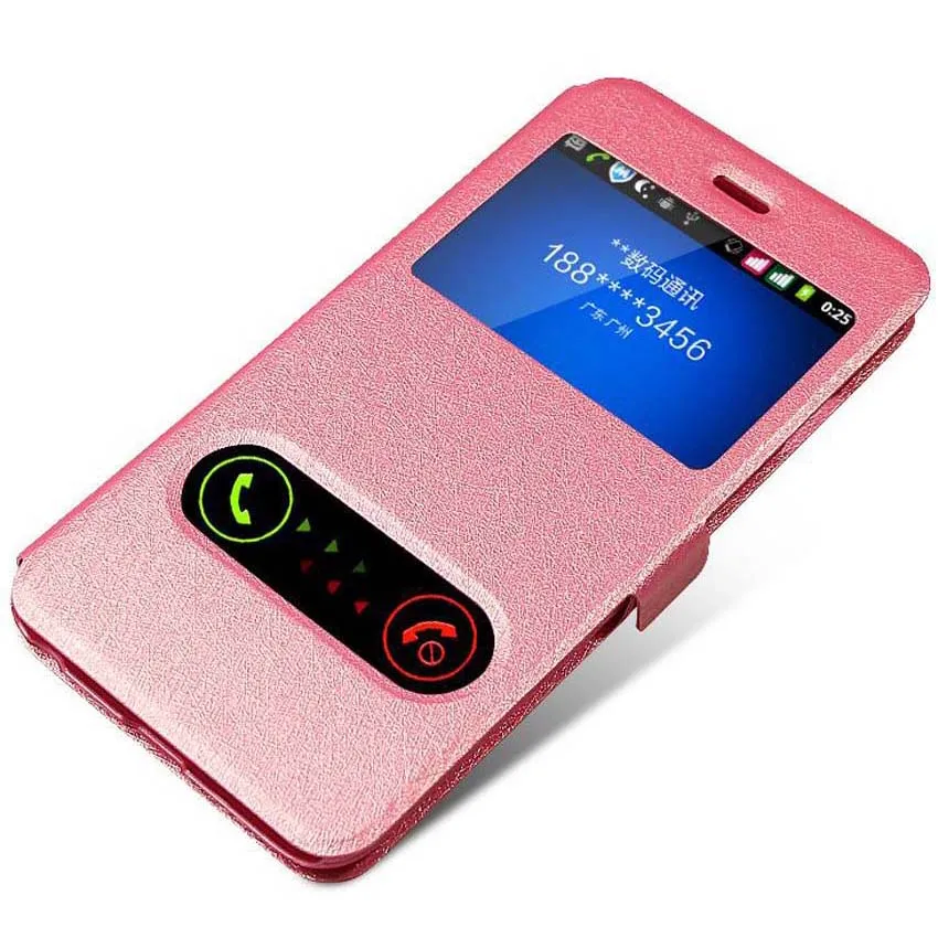 Case For Huawei P8 P9 P10 P20 Mate 9 10 20 Nova 2 2s 3 3e 3i Pro Lite Plus Filp Windows PU Leather Phone Case Cover - Цвет: pink