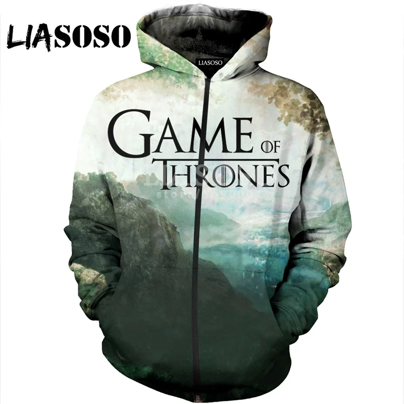 Liasoso 3d Print Women Men Game Of Thrones Character Hooded