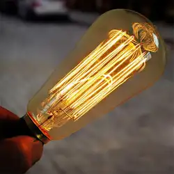 Ретро Edison ЛАМПЫ E27 220-240 V 40 W Ампула Винтаж лампы edison ЛАМПЫ нить накаливания свет лампы Декор